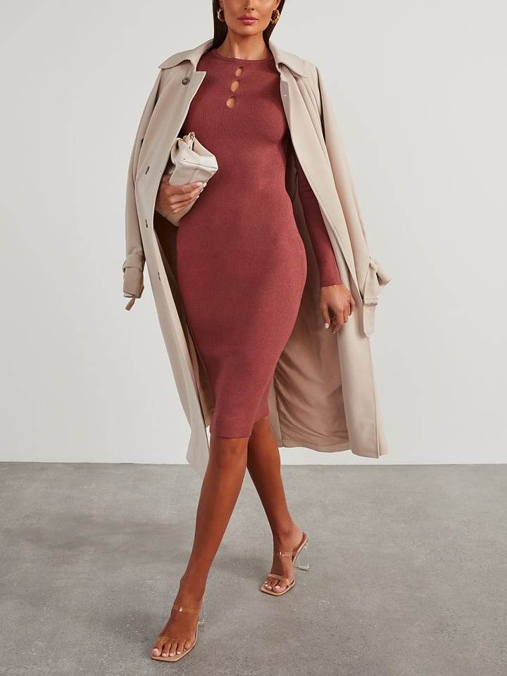 LA Angels Sukienka w kolorze jasnobrązowym rozmiar: XL