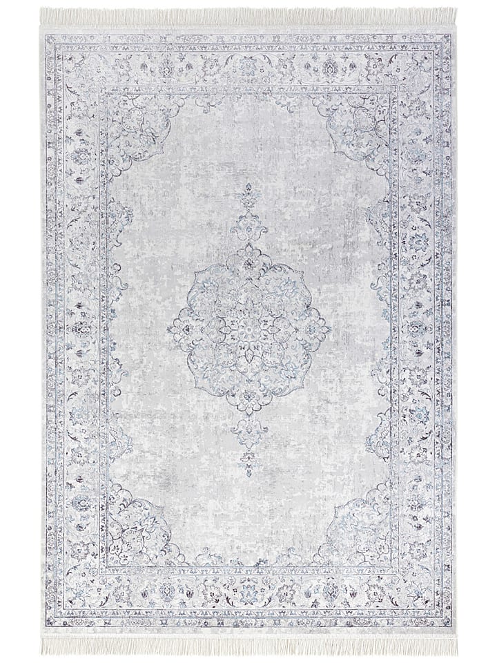 Hanse Home Dywan "Oriental Vintage Medaillon - Samt" w kolorze błękitnym rozmiar: 135x195 cm
