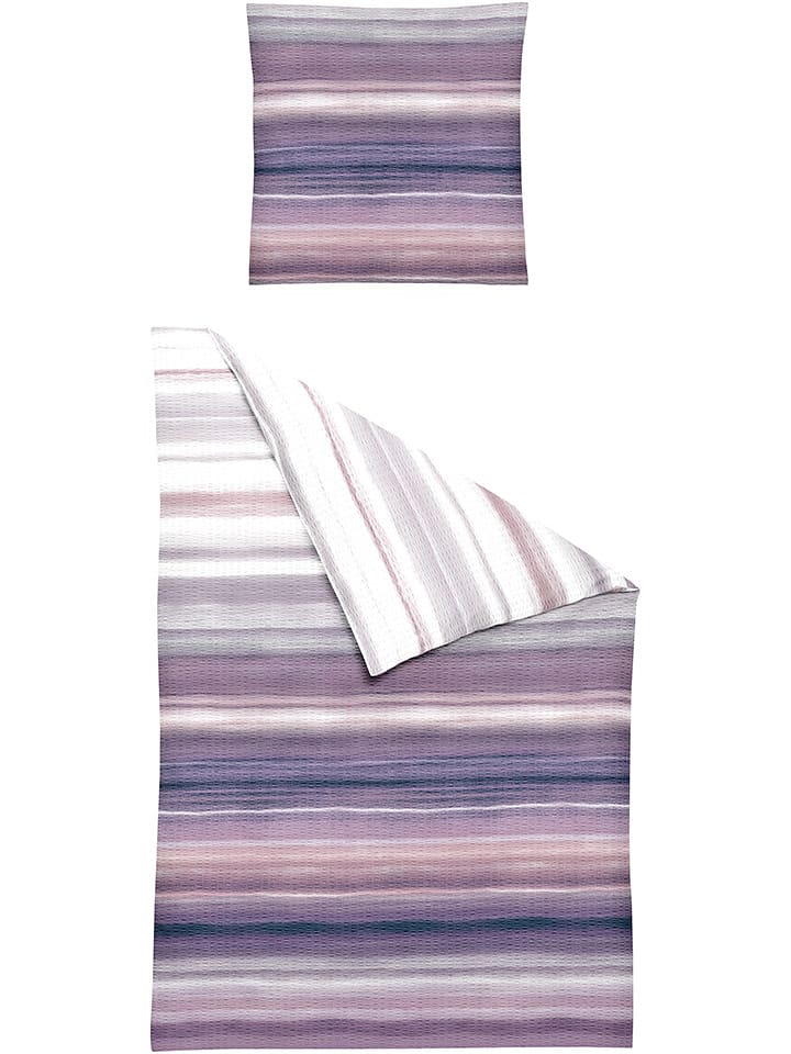 Bierbaum Komplet pościeli w kolorze fioletowym z kory rozmiar: 135x200 cm