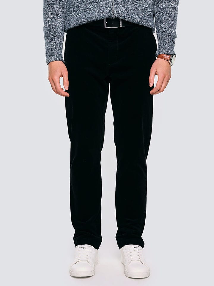 BIG STAR Spodnie chino "Trevis" w kolorze czarnym rozmiar: W36/L34