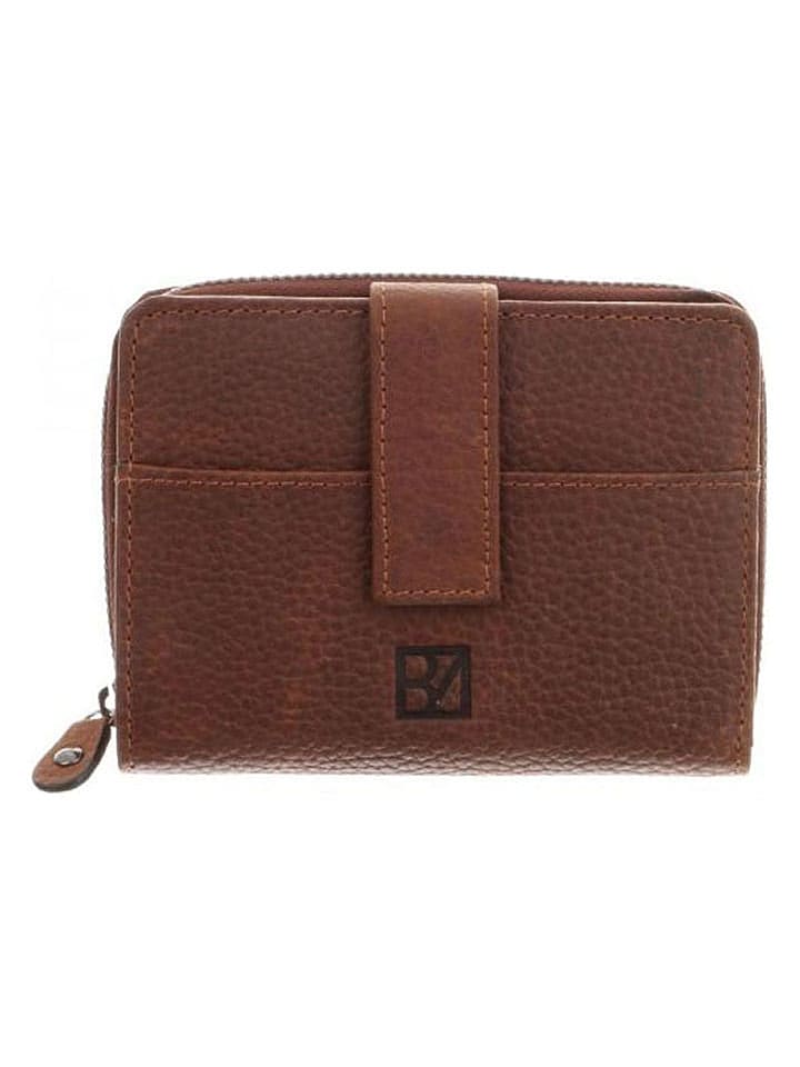 Bodenschatz Skórzany portfel w kolorze jasnobrązowym - 13 x 10 x 3 cm rozmiar: onesize