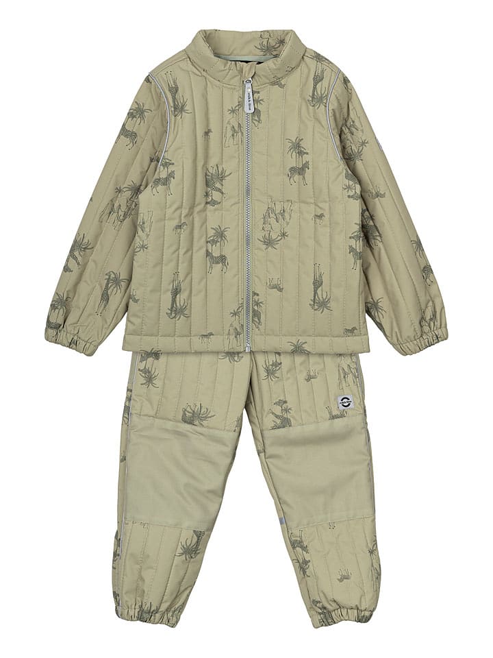 mikk-line 2-częściowy zestaw termiczny w kolorze zielonym rozmiar: 110