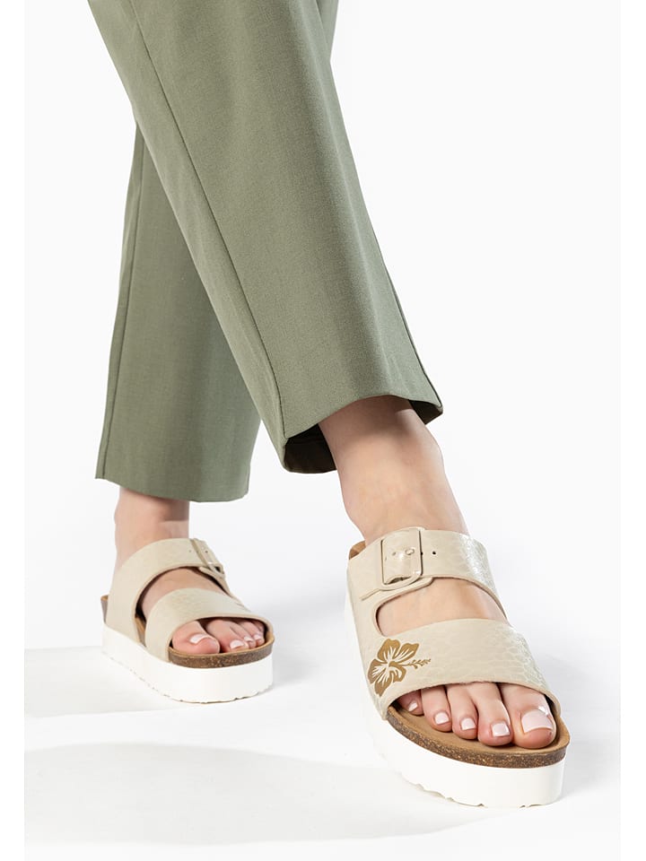 BAYTON Klapki "Jenn" w kolorze złotym rozmiar: 40