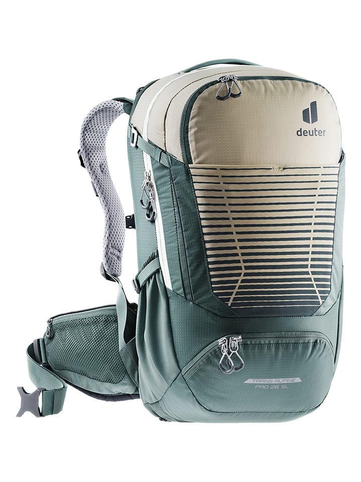 Deuter Plecak rowerowy "Pro 26 SL" w kolorze zielono-beżowym - 27 x 51 x 20 cm rozmiar: onesize