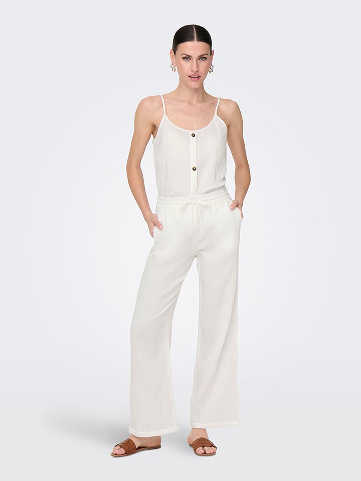 JDY Spodnie w kolorze białym rozmiar: M/L32