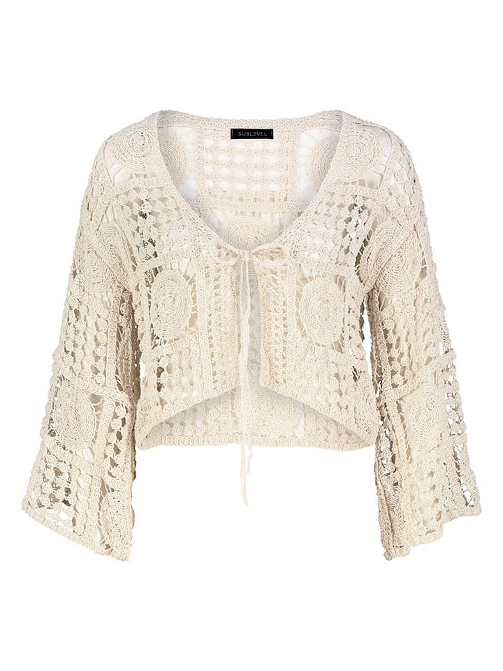 Sublevel Kardigan w kolorze beżowym rozmiar: onesize