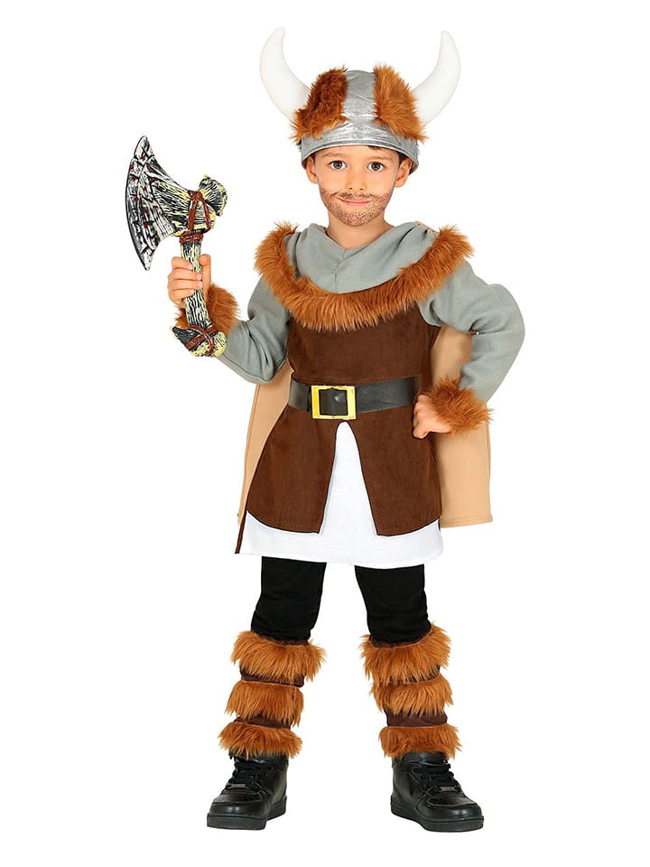 Carnival Party 6-częściowy kostium "Viking" w kolorze brązowym rozmiar: 104