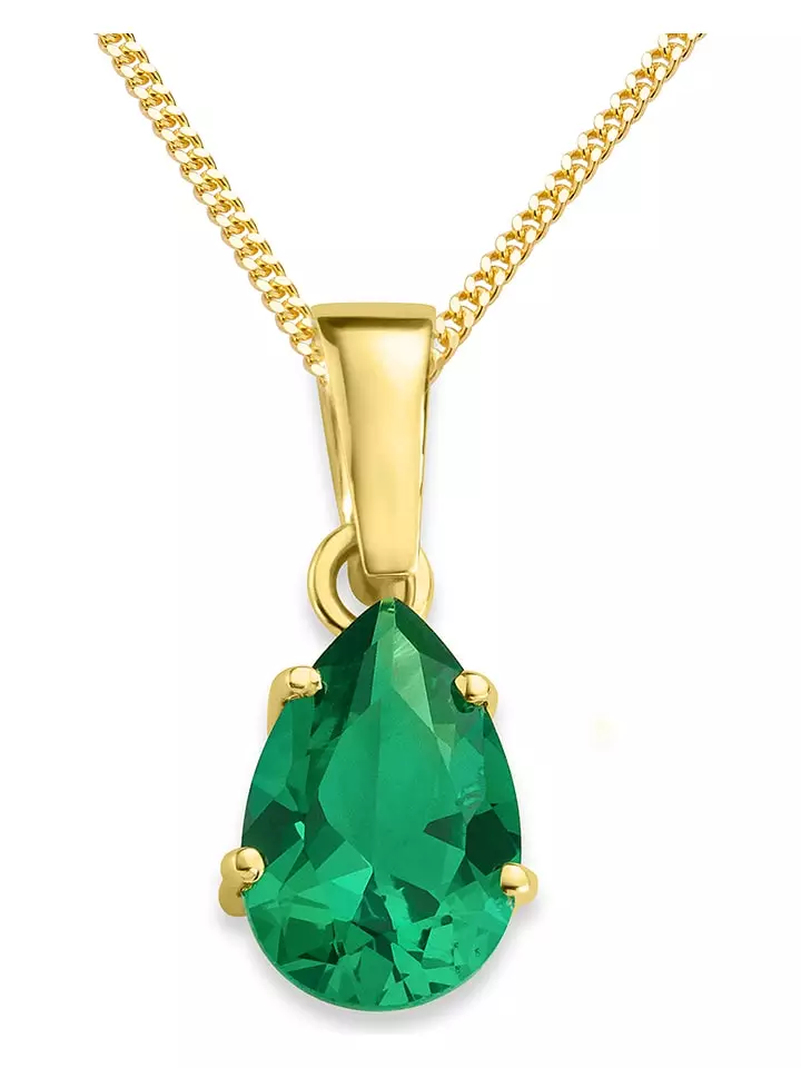 Revoni Złoty naszyjnik z zawieszką - dł. 45 cm rozmiar: onesize