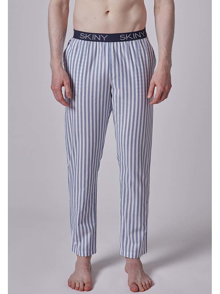 Skiny Spodnie piżamowe w kolorze błękitnym rozmiar: XL