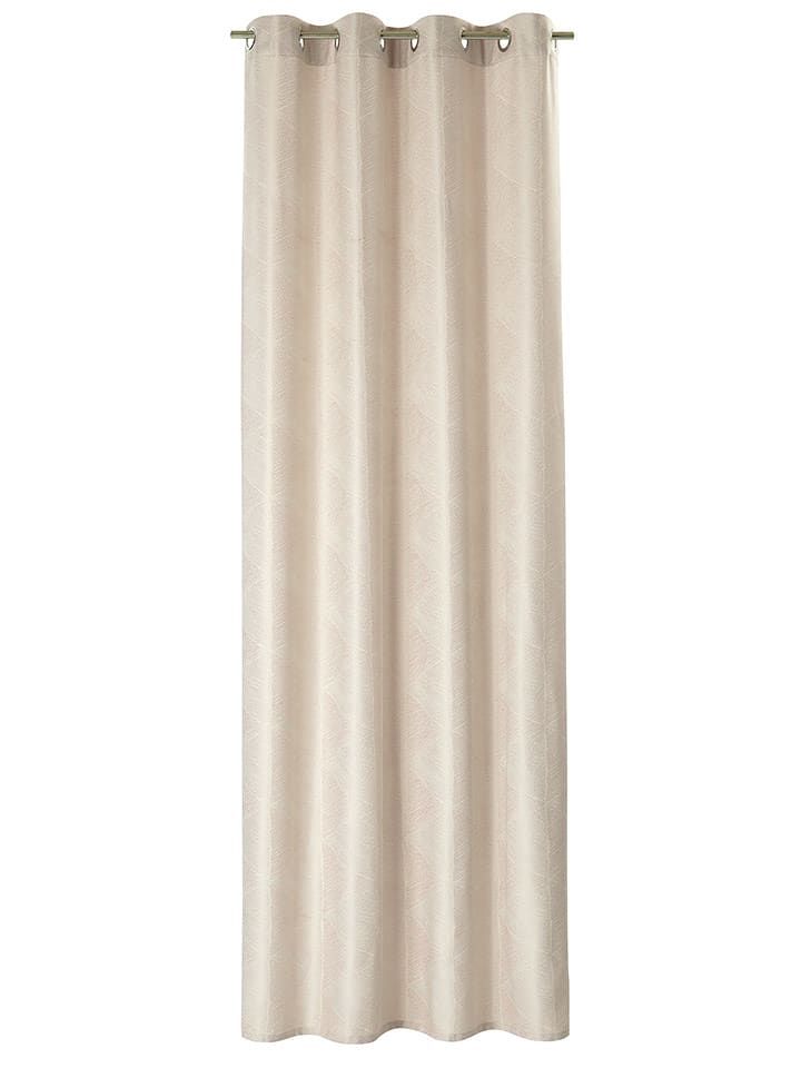 ESPRIT Zasłona "Julien" w kolorze beżowym z oczkami rozmiar: 140x250 cm
