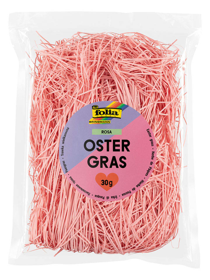 folia PAPER Trawa dekoracyjna w kolorze jasnoróżowym - 6+ rozmiar: onesize