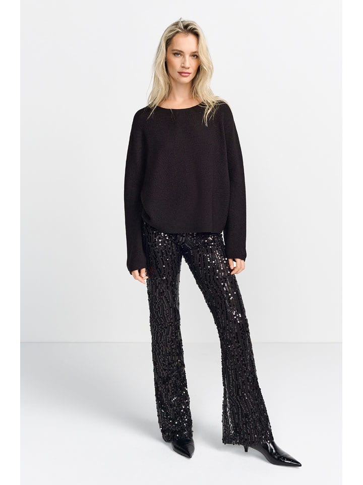 Rich & Royal Sweter w kolorze czarnym rozmiar: XL