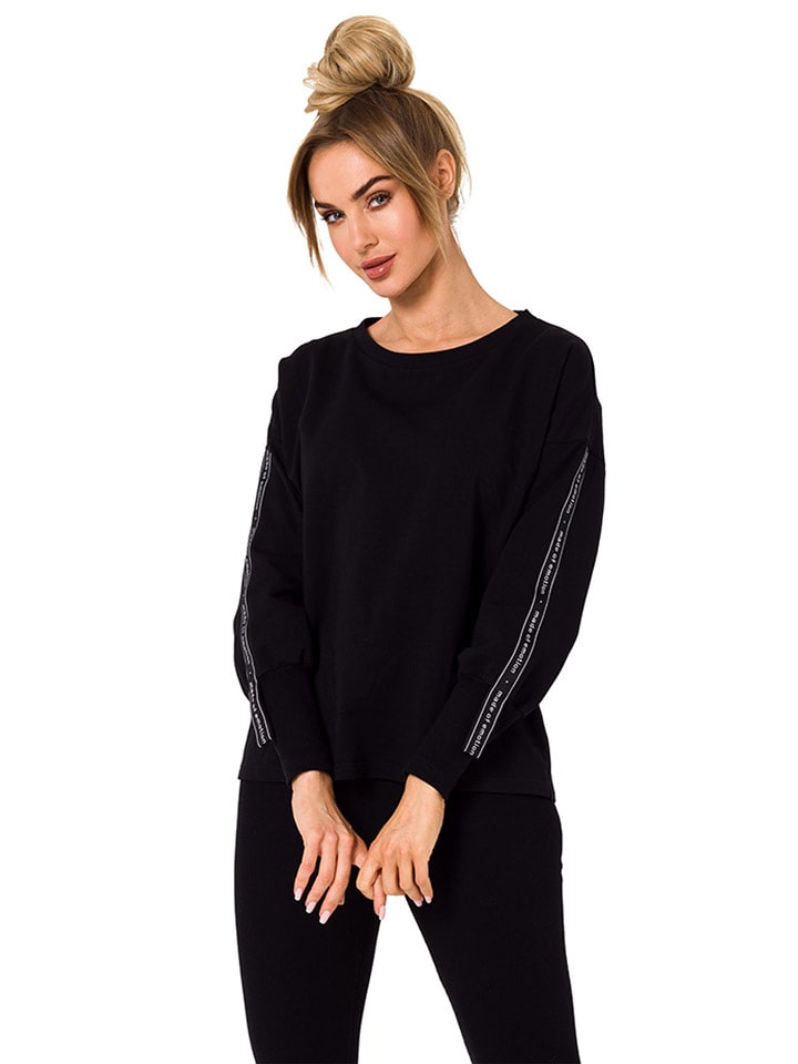 made of emotion Sweter w kolorze czarnym rozmiar: M