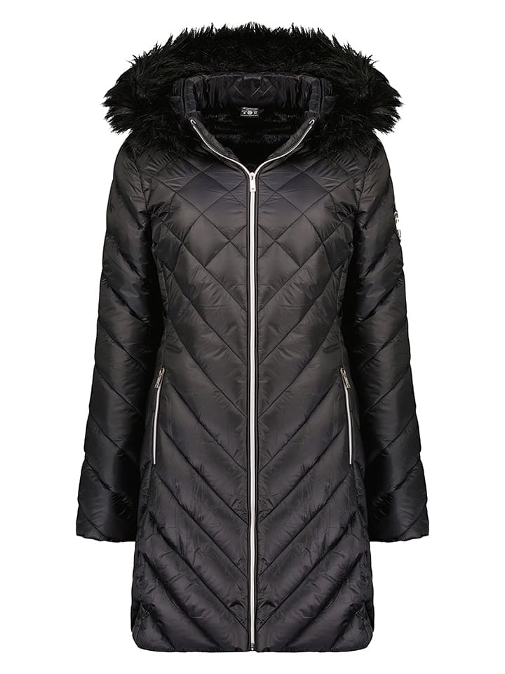 Geographical Norway Płaszcz pikowany "Bondine" w kolorze czarnym rozmiar: XXL