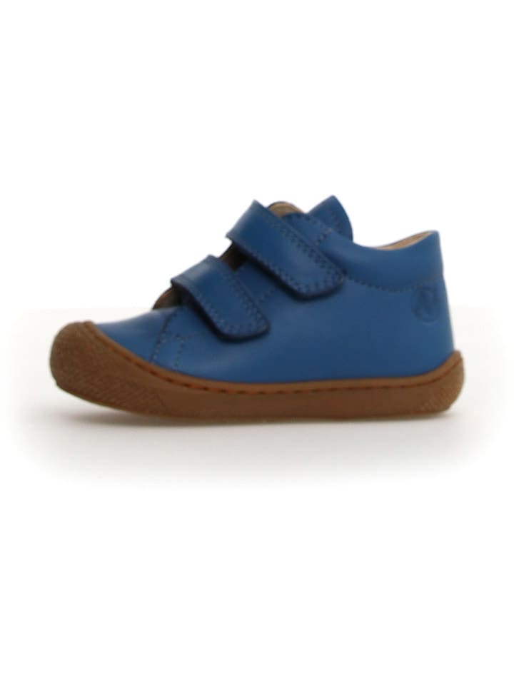 Naturino Skórzane buty "Coco" w kolorze niebieskim do nauki chodzenia rozmiar: 25