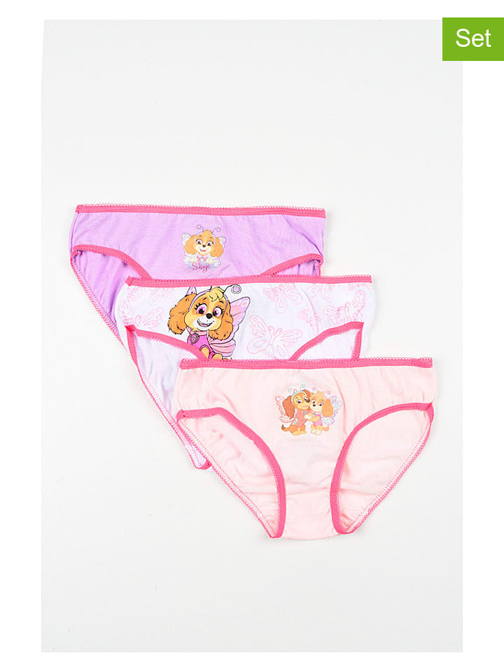 Disney Paw Patrol Majtki (3 pary) w kolorze różowym rozmiar: 104/110