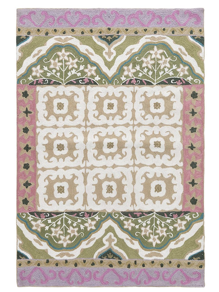 ABC Italia Wełniany dywan "Folklorik" ze wzorem rozmiar: 61x92 cm