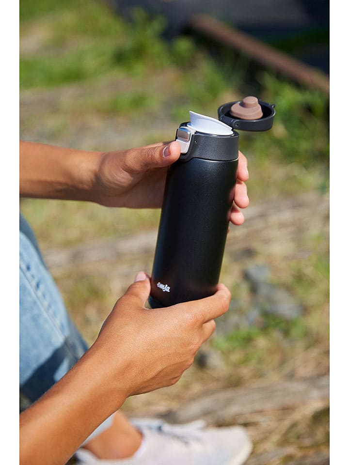 Emsa Kubek termiczny "Light" w kolorze czarnym - 400 ml rozmiar: onesize