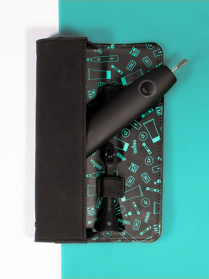 happybrush Etui podróżne w kolorze czarnym - 19,5 x 6,5 x 3,7 cm rozmiar: onesize