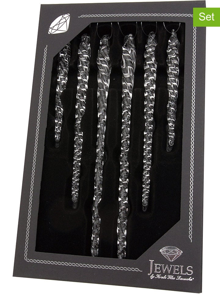 Krebs Glas Lauscha Szklane sople (6 szt.) rozmiar: onesize