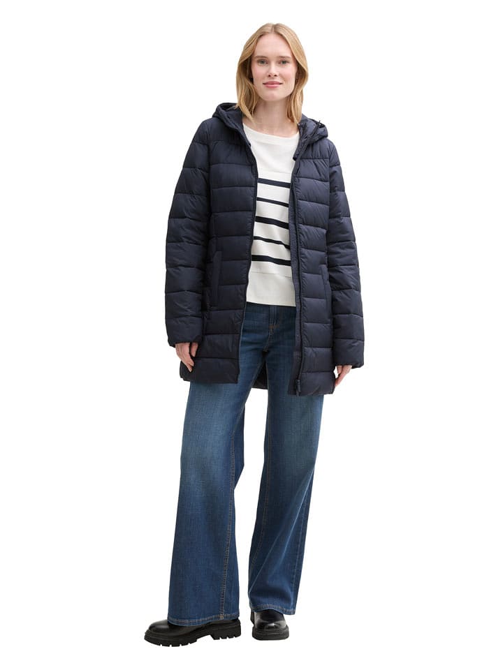 Tom Tailor Płaszcz pikowany w kolorze granatowym rozmiar: XXL