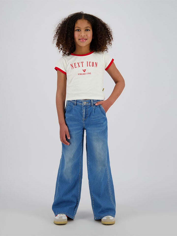 Vingino Dżinsy "Cathy" - Comfort fit - w kolorze niebieskim rozmiar: 158