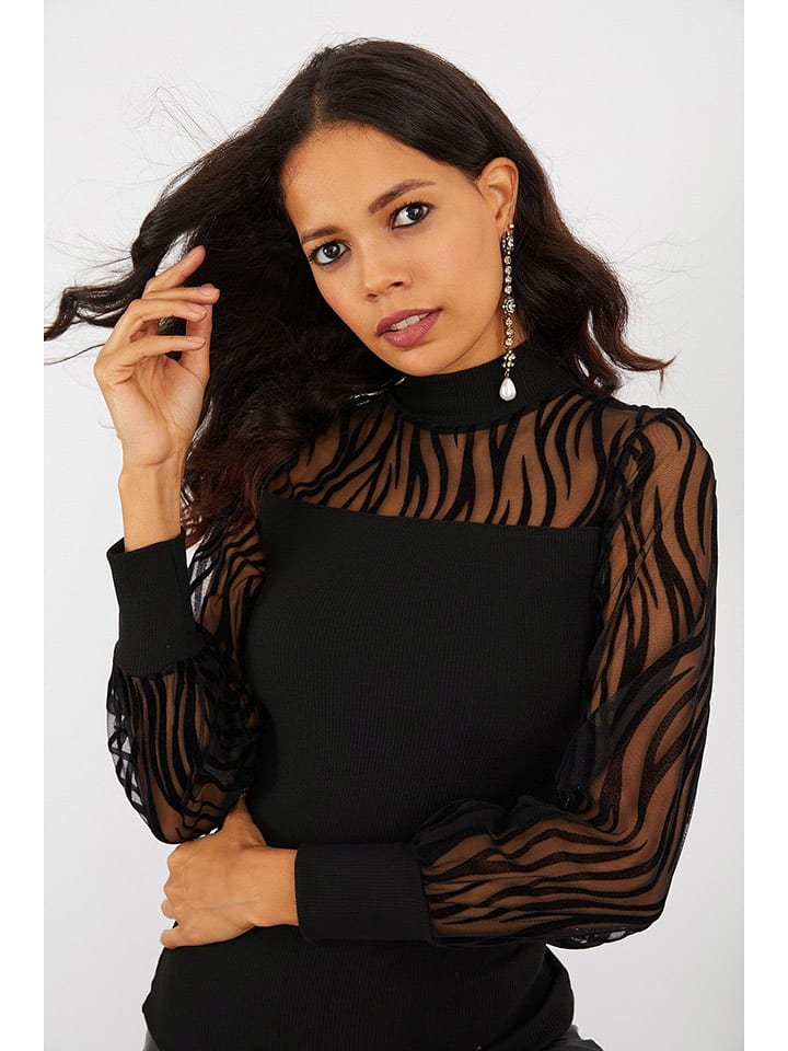 Happiness Istanbul Bluzka w kolorze czarnym rozmiar: S