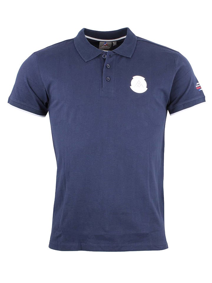 Peak Mountain Koszulka polo w kolorze niebieskim rozmiar: M