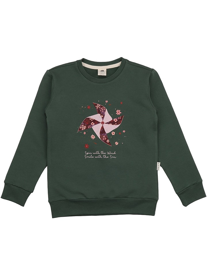 Walkiddy Bluza w kolorze ciemnozielonym rozmiar: 140