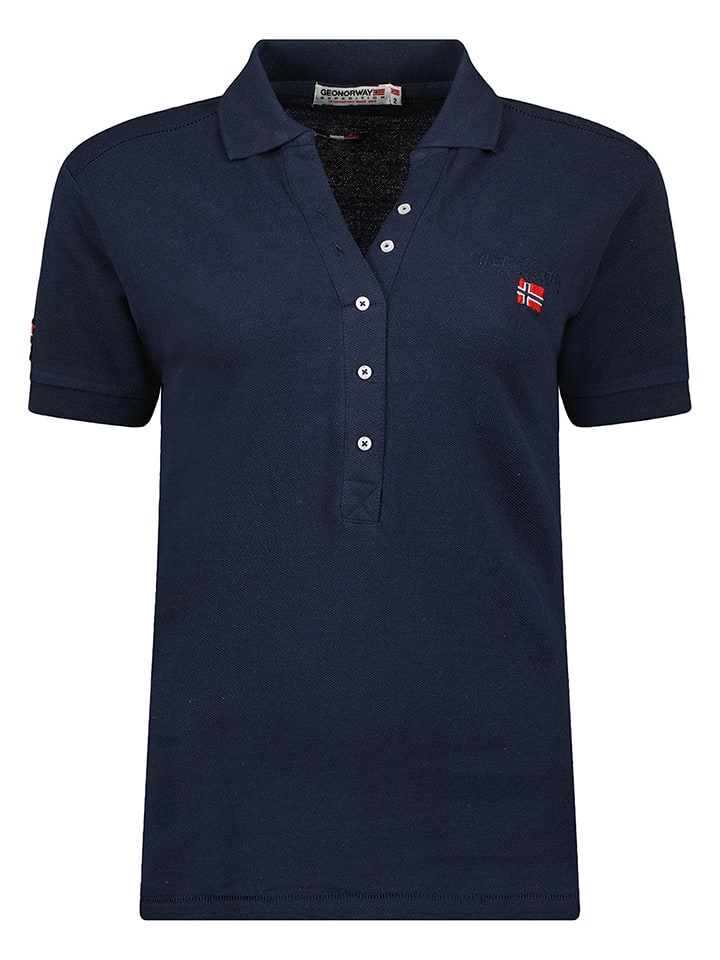 Geographical Norway Koszulka polo "Kelly" w kolorze granatowym rozmiar: XL