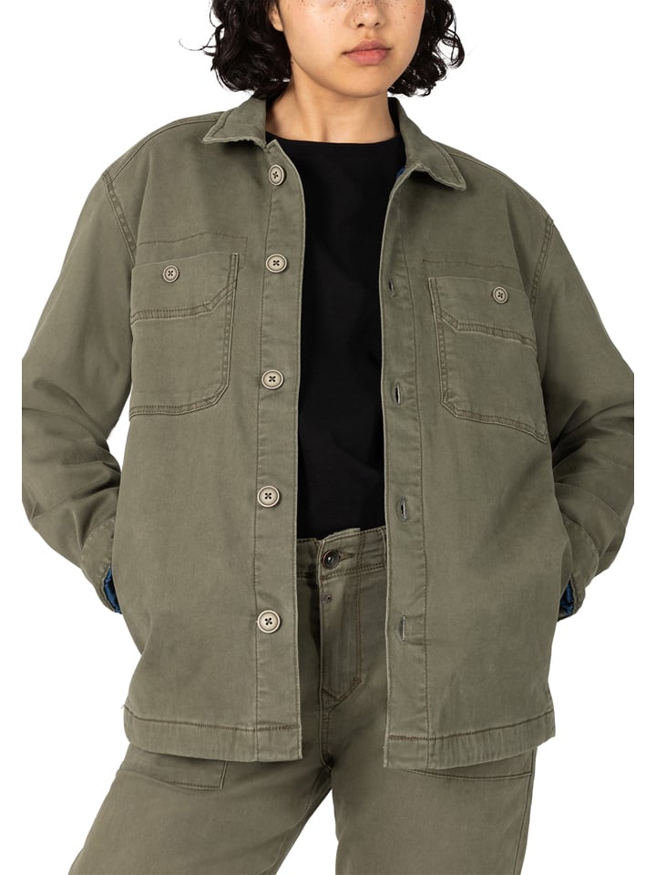 Timezone Kurtka koszulowa w kolorze khaki rozmiar: S