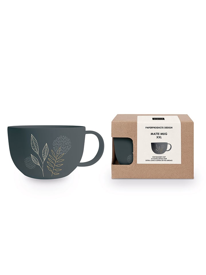 ppd Kubek jumbo "Pure Meadow" w kolorze antracytowym - 500 ml rozmiar: onesize