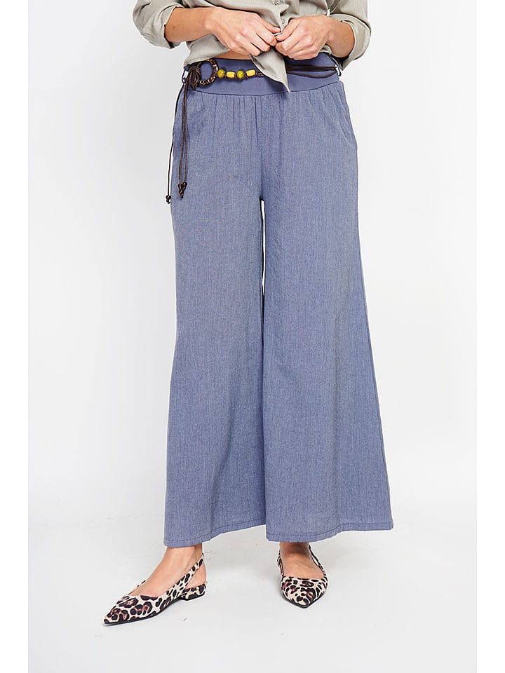 Le Jardin du Lin Spodnie w kolorze niebieskim rozmiar: 42