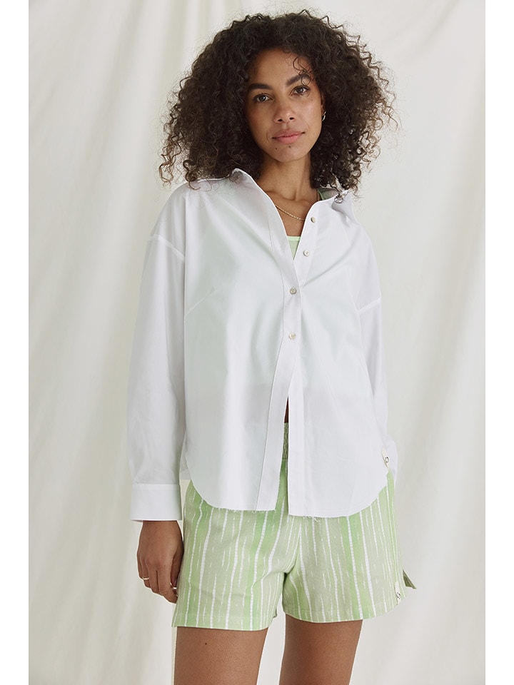 Cotton Candy Bluzka "Natascha" w kolorze białym rozmiar: S