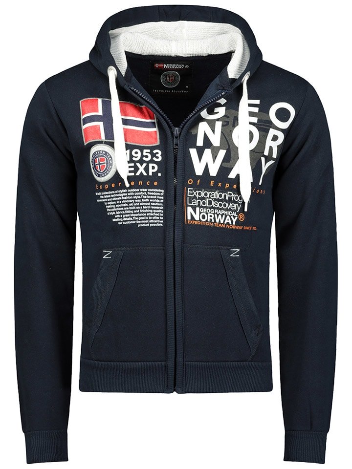 Geographical Norway Bluza "Gasado" w kolorze granatowym rozmiar: XXL