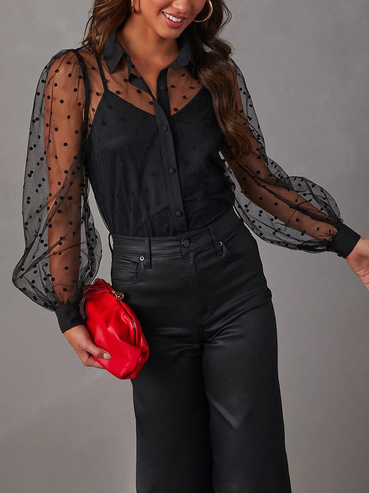 Milan Kiss Bluzka w kolorze czarnym rozmiar: XL