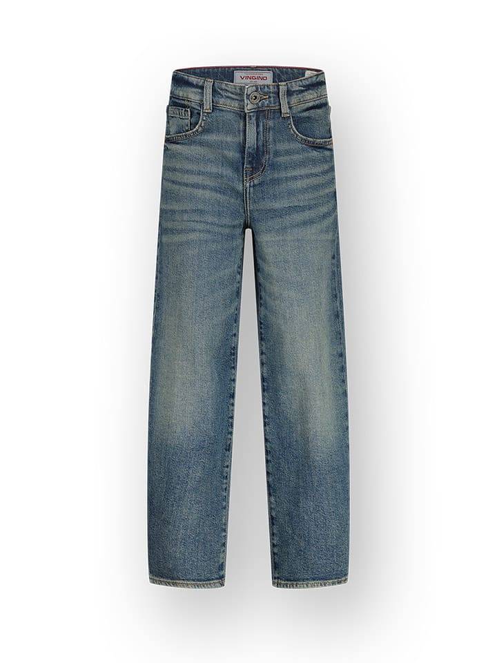 Vingino Dżinsy "Keaton" - Regular fit - w kolorze niebieskim rozmiar: 140