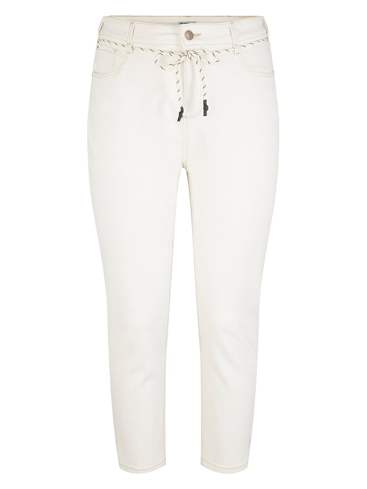 Tom Tailor Dżinsy - Slim fit - w kolorze białym rozmiar: 50/L28