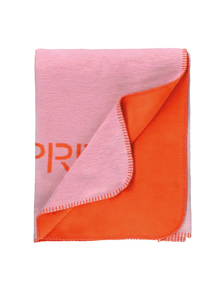 ESPRIT Pled "Fun" w kolorze czerwono-jasnoróżowym rozmiar: 150x200 cm