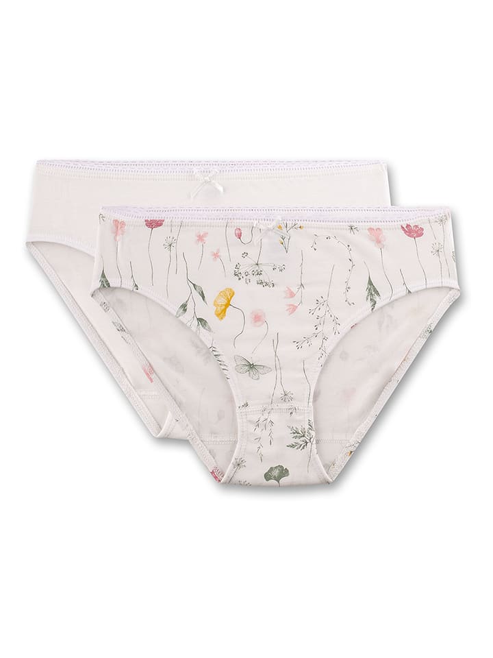 Sanetta Majtki (2 pary) w kolorze kremowym rozmiar: 128