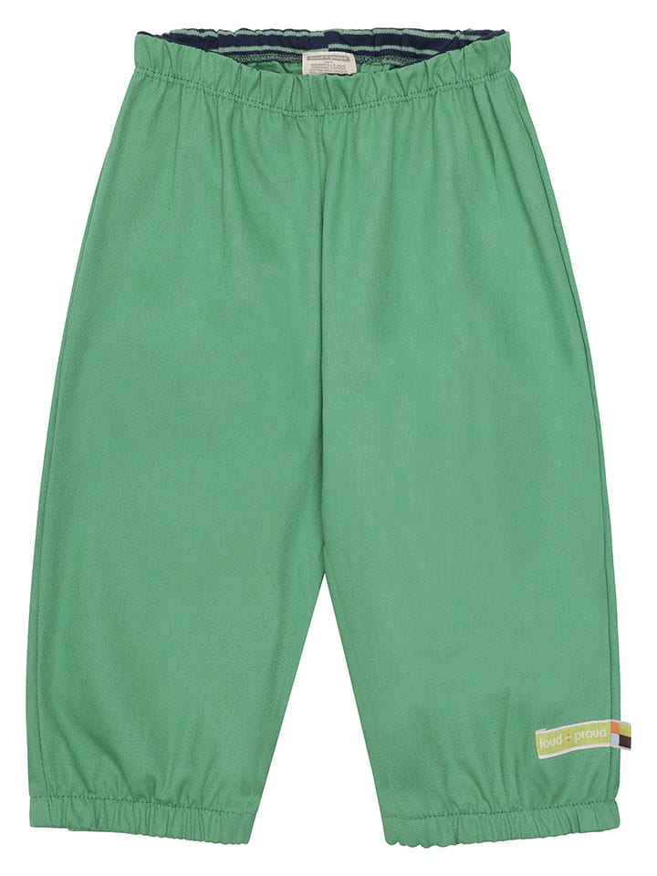 loud + proud Spodnie w kolorze zielonym rozmiar: 74/80
