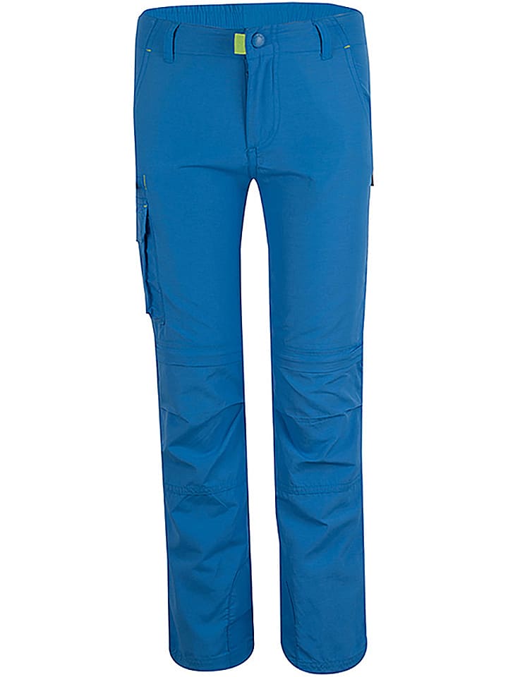 Trollkids Spodnie trekkingowe Zipp-Off "Oppland" - Regular fit - w kolorze niebieskim rozmiar: 128