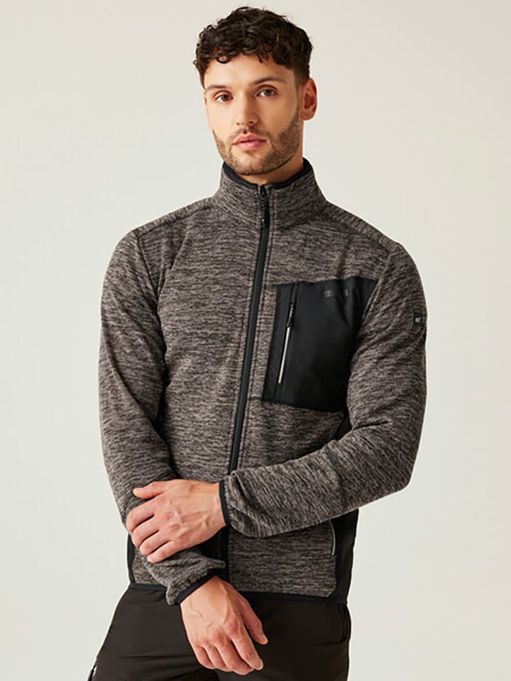 Regatta Kurtka polarowa "Baslinn" w kolorze brązowo-czarnym rozmiar: M