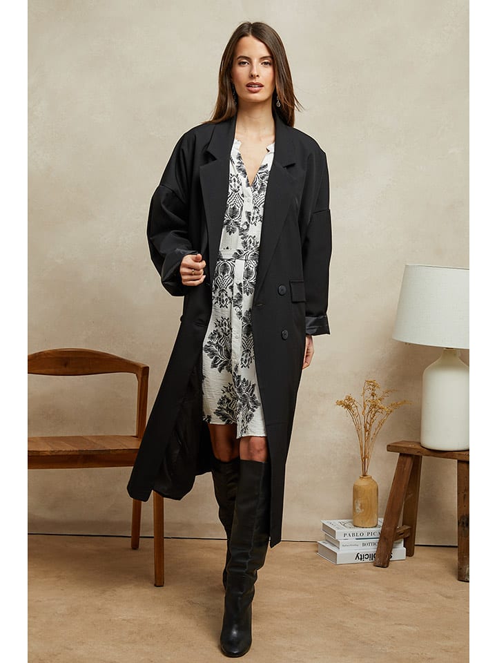 Plume Płaszcz przejściowy "Rossi" w kolorze czarnym rozmiar: L