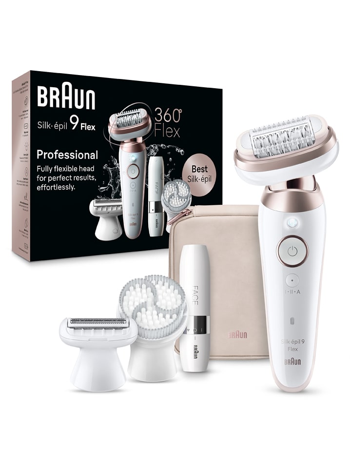 Braun Depilator "Silk-épil 9-341" w kolorze biało-jasnoróżowym rozmiar: onesize