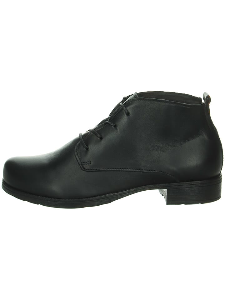 Think! Skórzane trzewiki w kolorze czarnym rozmiar: 36,5