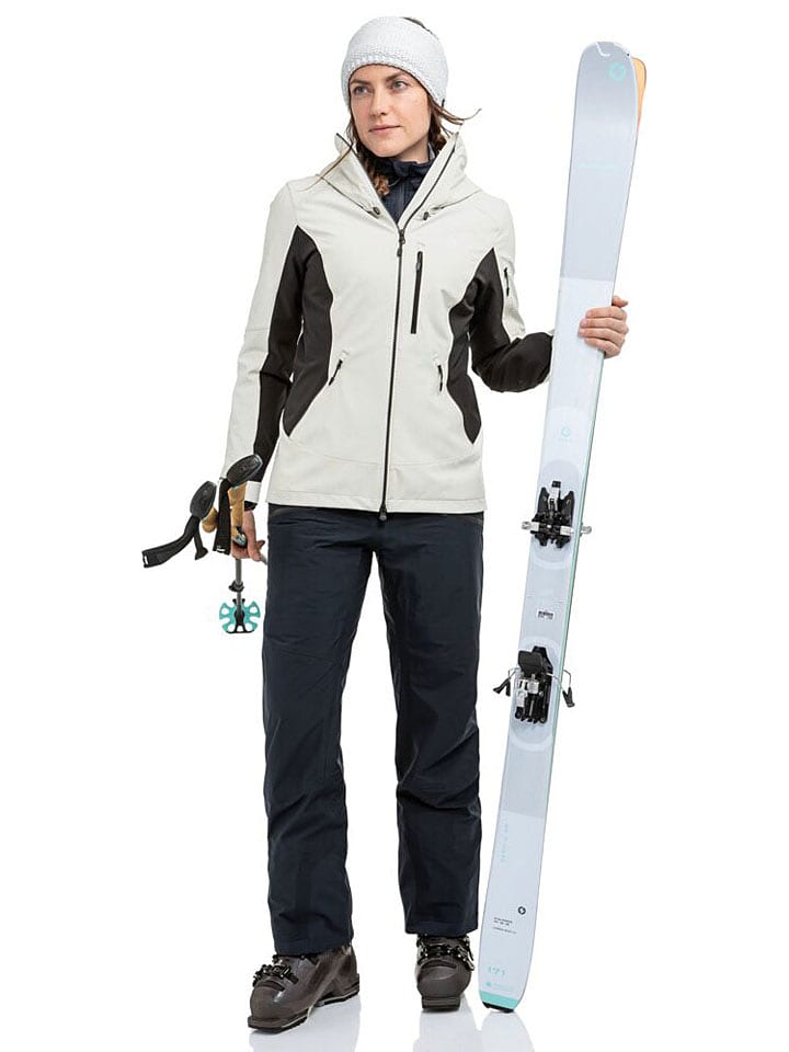 Schöffel Kurtka softshellowa "Matrei L" w kolorze biało-czarnym rozmiar: 42