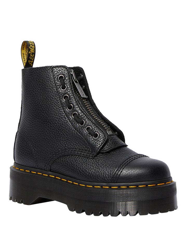 Dr. Martens Skórzane botki w kolorze czarnym rozmiar: 40