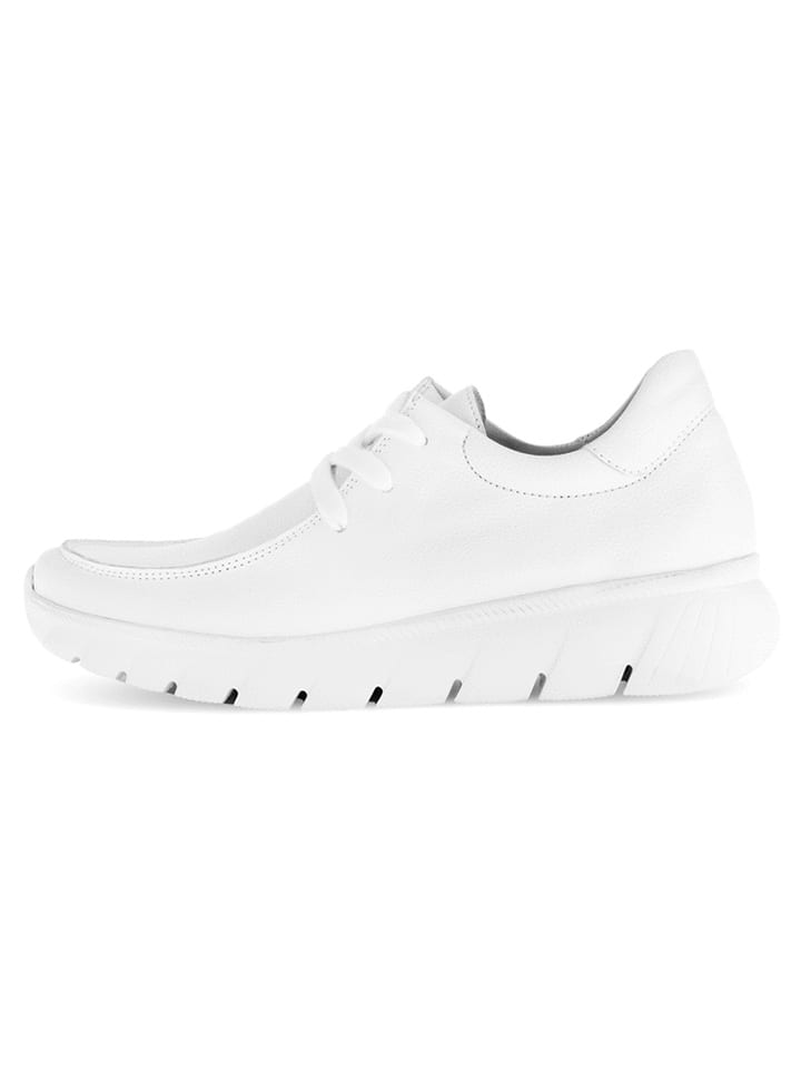 Gabor Skórzane sneakersy w kolorze białym rozmiar: 39