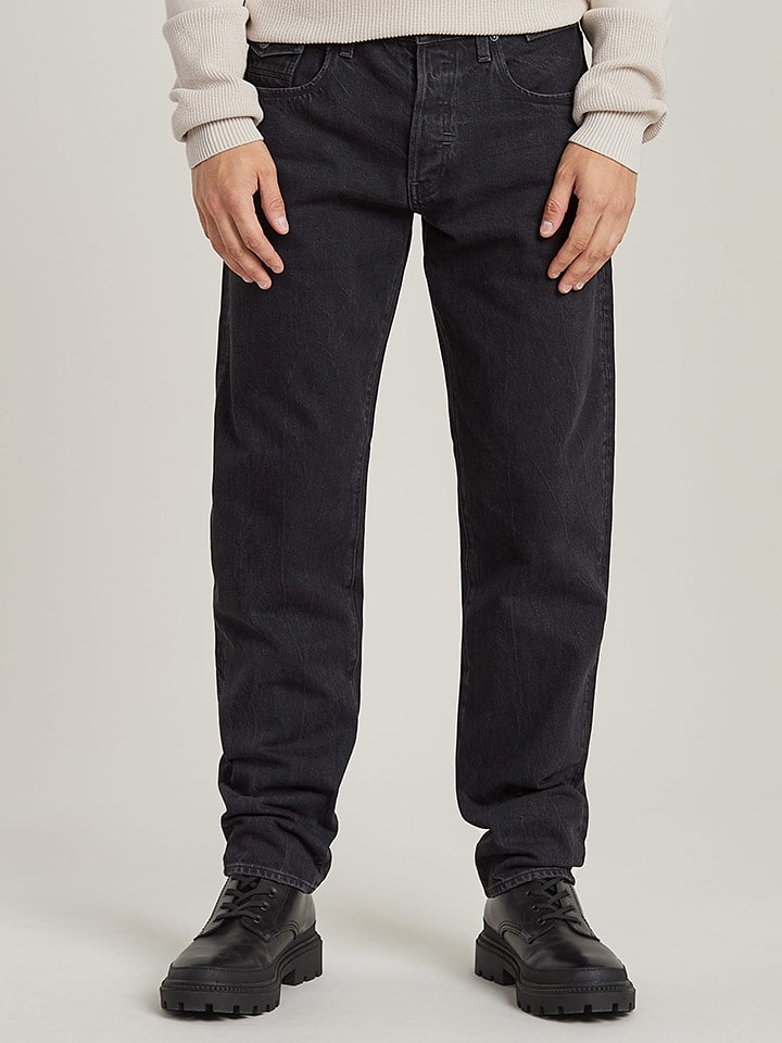 G-Star Dżinsy "Morry" - Tapered fit - w kolorze czarnym rozmiar: W40/L36